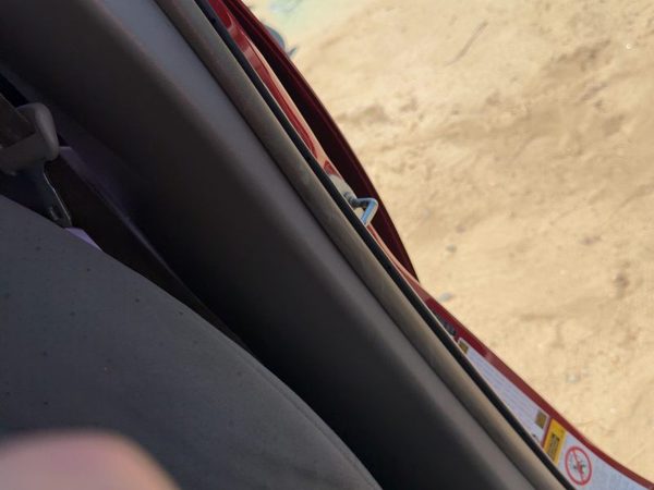 2004-2009 Toyota Prius Driver Left Lower B Pillar Trim Panel Bisque — photo 2