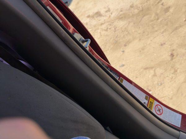 2004-2009 Toyota Prius Driver Left Lower B Pillar Trim Panel Bisque — photo 4