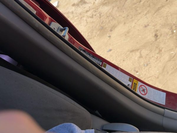 2004-2009 Toyota Prius Driver Left Lower B Pillar Trim Panel Bisque — photo 6