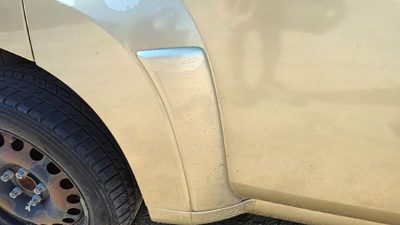 06 07 Chevy Hhr Passenger Right Rear Moulding From Door Back Trim Strip Gold 15U
