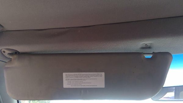 1993 Ford Van E150 Driver Left Sun Visor Oem Gray — photo 6