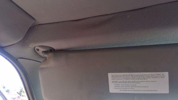 1993 Ford Van E150 Driver Left Sun Visor Oem Gray — photo 7
