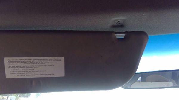 1993 Ford Van E150 Driver Left Sun Visor Oem Gray — photo 10