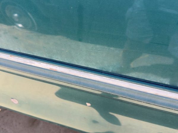 97-98 F150 Driver Left Front Moulding From Door Oem Trim Strip Pacific Green Ps — photo 4