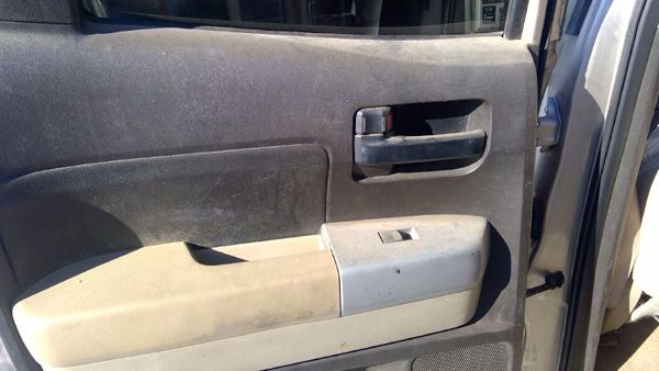 2007 Toyota Tundra LH Driver Left Rear Door Trim Panel With Switches Back Tan — photo 3