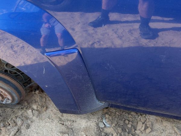 06-07 Hhr Right Rear Moulding From Door Back Sport Wagon Ls Lt Daytona Blue 69U — photo 3