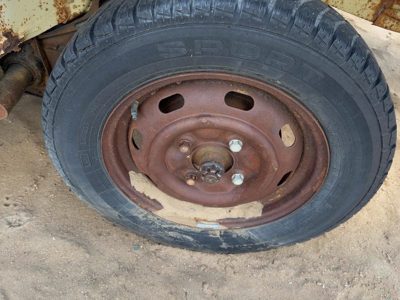 1968-1979 Vw Super Beetle 15" Steel Wheel Oem Factory 8 Slot Rim