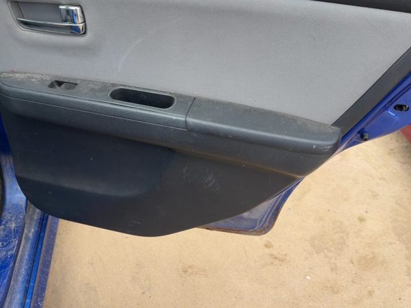 11-12 Sentra Passenger Right Rear Door Trim Panel With Switches Back Charcoal X — photo 6