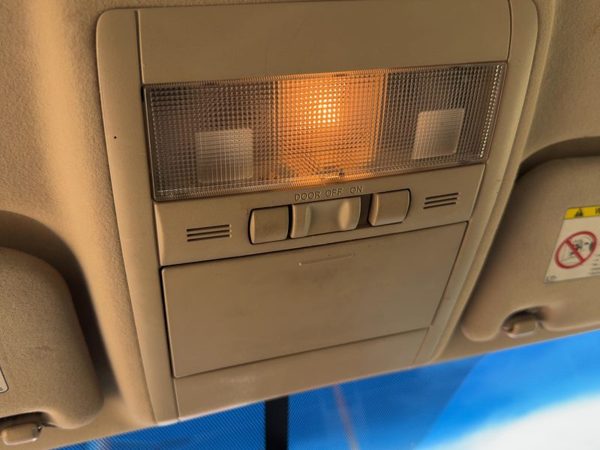 04-09 Prius Center Overhead Console Dome Light Map Lamp Cubby Brown/Ivory Fa08 — photo 3