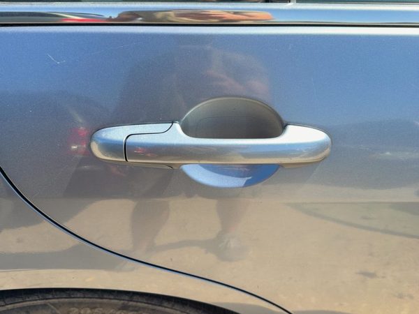 03-07 Accord Passenger Right Rear Outside Door Handle Back Sedan Cool Blue B542M — photo 3
