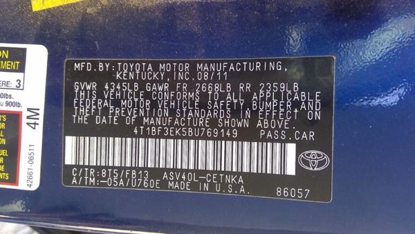 2011 Toyota Camry — vehicle photo 5