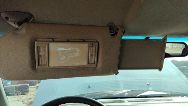 1995-2005 S10 Blazer Driver Left Sun Visor Oem Gray 92H — photo 3
