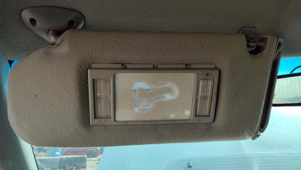 1995-2005 S10 Blazer Driver Left Sun Visor Oem Gray 92H — photo 2