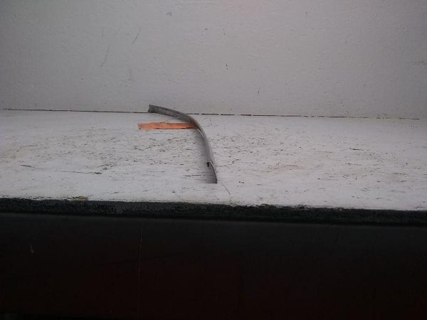 1985 Jeep Grand Wagoneer Driver Left Lower Side Chrome Windshield Trim Molding — photo 3