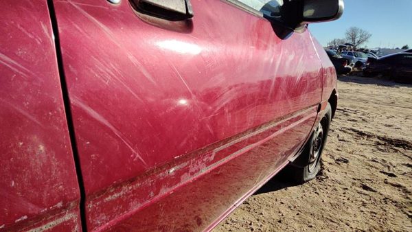 1997 Ford Aspire Front Door RH E5 Red F4BZ6120124A — photo 6