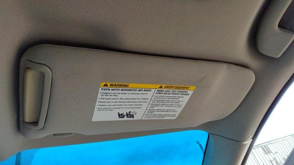 2007-2008 Nissan Altima Passenger Right Sun Visor Oem Charcoal G 96400Ja20a — photo 2