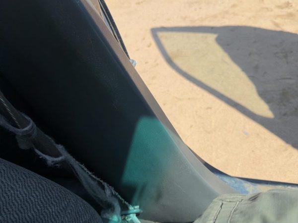 1996-2000 Honda Civic Sedan LX Driver Left Lower B-Pillar Trim Panel Gray F — photo 5