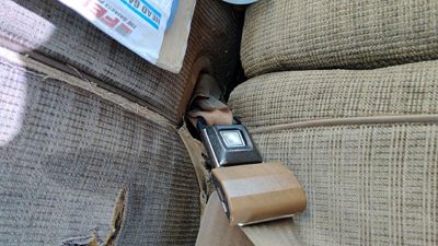 1988 Ford F150 Driver Left Front Seat Belt Buckle Receiver OEM Tan