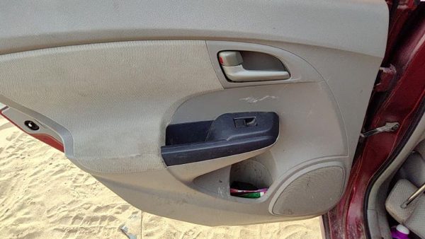 2010 Honda Insight Driver Left Rear Door Trim Panel With Switches Back Tan — photo 6