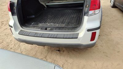 2010-2014 Subaru Legacy Outback Rear Bumper Cover Assembly Back 7J Satin White