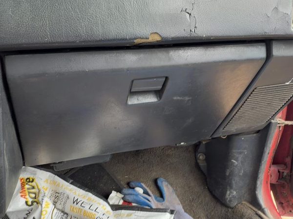 1987-1988 Toyota FX Glove Box Assembly Complete Door with Latch OEM Gray — photo 5