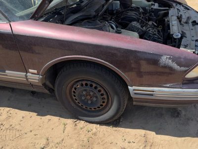 1992-1998 Olds Eighty Eight Passenger Right Front Fender Oem Maroon 25663638