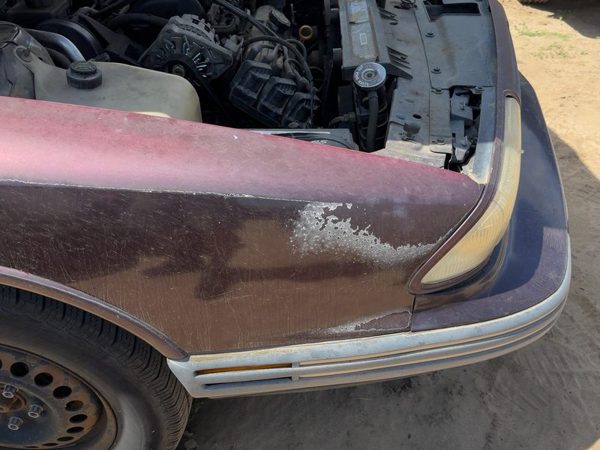1992-1998 Olds Eighty Eight Passenger Right Front Fender Oem Maroon 25663638 — photo 3