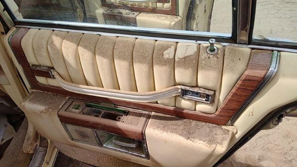77-84 Cadillac Deville Passenger Right Rear Door Trim Panel With Switches Back — photo 3