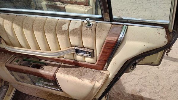 77-84 Cadillac Deville Passenger Right Rear Door Trim Panel With Switches Back — photo 2