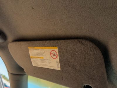 2005 Cadillac Deville Sun Visor LH Gray 142