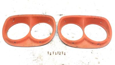 1958 Gmc Chevy 300 Full Size Right Left Headlight Bezel Pair Oem Trim Door Set