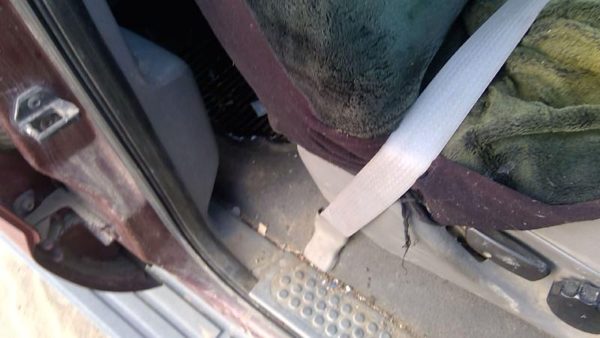 05-07 F350 Super Duty Passenger Right Front Seat Belt Retractor Shoulder Gray — photo 8
