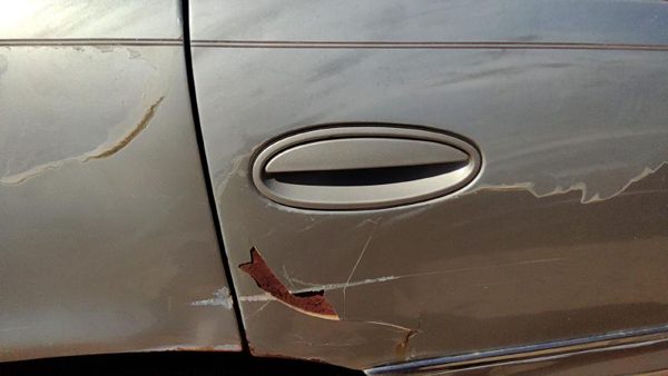 1997-05 Park Ave Ultra Passenger Right Rear Outside Door Handle Oem Back Silver — photo 5