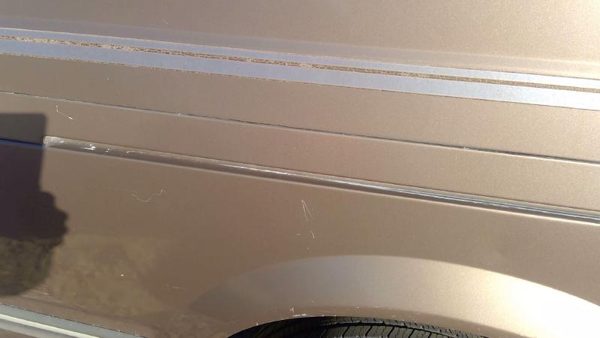 92-95 Astro Passenger Right Rear Sliding Door Roller Cover Trim Moulding Brown — photo 4