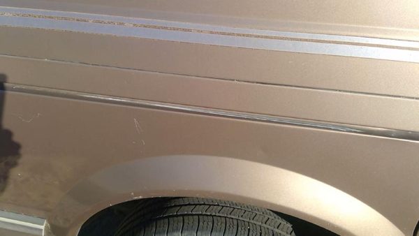 92-95 Astro Passenger Right Rear Sliding Door Roller Cover Trim Moulding Brown — photo 3