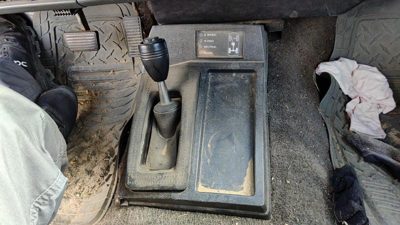83-94 Chevy S10 Pickup Center Floor Console Oem 4X4 Trim Bezel Oem Dark Gray