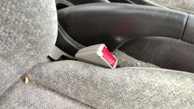 1996 Saturn Sl1 Passenger Right Front Seat Belt Buckle Receiver Oem Gray