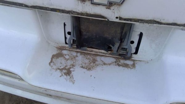 1991-1996 Chevy Caprice Fuel Tank Door With Hinge Gas Lid Oem Filler White — photo 1
