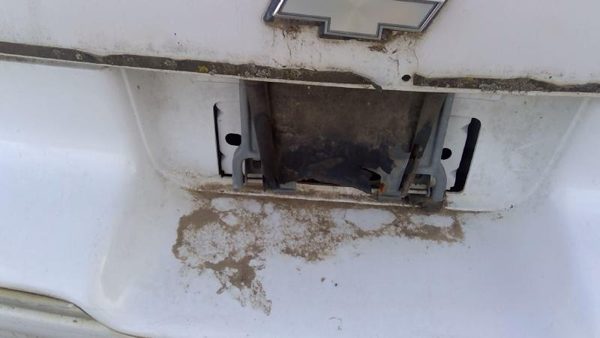 1991-1996 Chevy Caprice Fuel Tank Door With Hinge Gas Lid Oem Filler White — photo 4