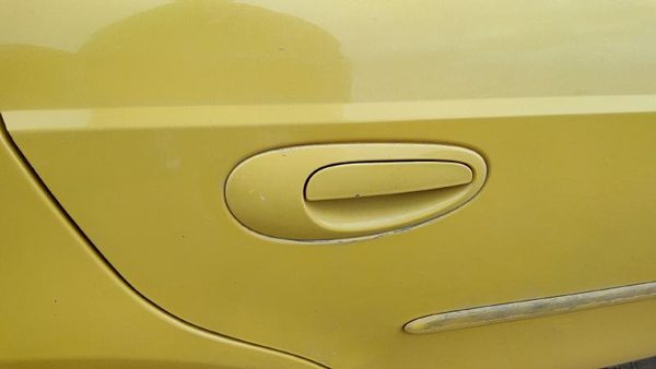 2000-2005 Dodge Neon Passenger Right Rear Outside Door Handle Oem Back Yellow — photo 3