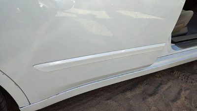 07-12 Altima Passenger Right Rear Moulding From Door Back Trim Strip White Qx3