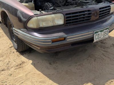 1992-1998 Olds Eighty Eight Front Bumper Cover Assembly Oem Maroon 25660652