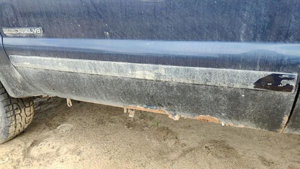 03-07 F350 Powerstroke Driver Left Front Moulding From Door Oem Trim Strip Blue — photo 1