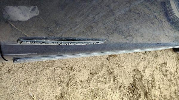 03-07 F350 Powerstroke Driver Left Front Moulding From Door Oem Trim Strip Blue — photo 3