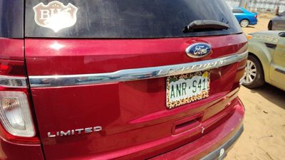 13-15 Ford Explorer Chrome Trim Strip From Back Hatch Oem