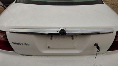 00-05 Mercury Sable License Plate Trim Surround Panel Oem Tail Trunk Finish