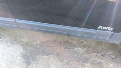 11-15 Kia Sorento Passenger Right Front Moulding From Door Trim Strip Gray H9