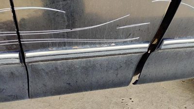 97 98 Ford F150 Driver Left Rear Moulding From Door Oem Back Trim Strip Black Ua