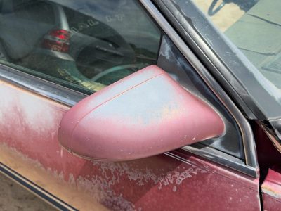1986 Buick Park Ave Passenger Right Power Side Mirror Door Mounted Oem Red