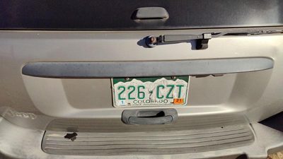 2001 Jeep Grand Cherokee License Plate Trim Surround Panel Oem Tail Trunk Finish